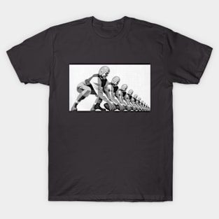 Vintage Sports Football Players, Quarterback T-Shirt